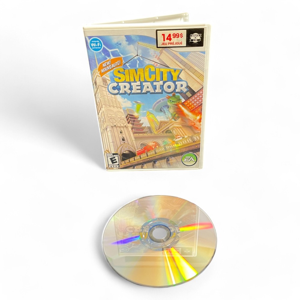 SimCity Creator (Nintendo Wii, EA) — Complete Pre-Owned Game